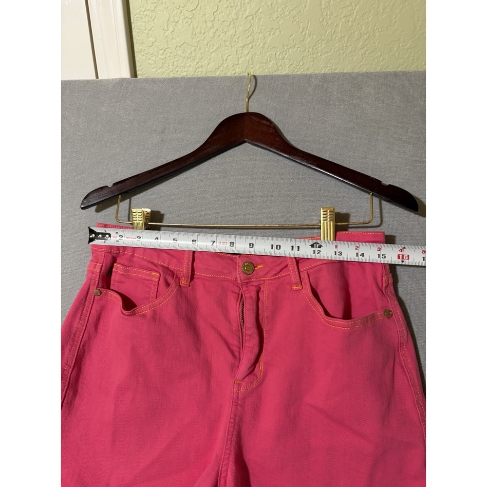 Judy Blue Shorts Womens XL Pink High Rise Denim 5-Pocket Garment Dyed Stretch - Picture 6 of 12